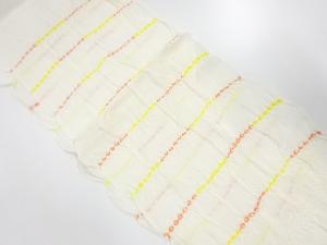 正絹　絽　絞り　夏用帯揚げ